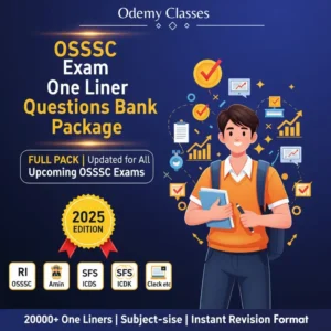 OSSSC Exam One Liner Questions Bank Package Full Pack