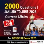 Current Affairs For OSSSC Exam 2025 | January To June |